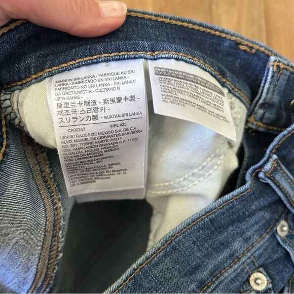 Levi’s Mid Length Shorts Size 27 High Rise Cuff - Picture 5 of 8